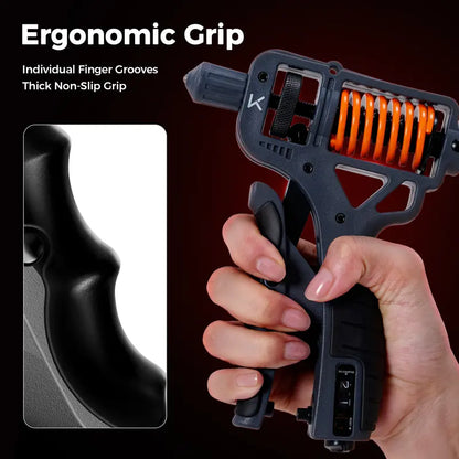 H-Shaped Ergonomic Hand Grip Strengthener (10-660 LBS Adjustable Resistance Trainer)