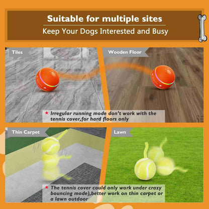 Smart Interactive Motion-Activated Rolling Dog Ball Toy