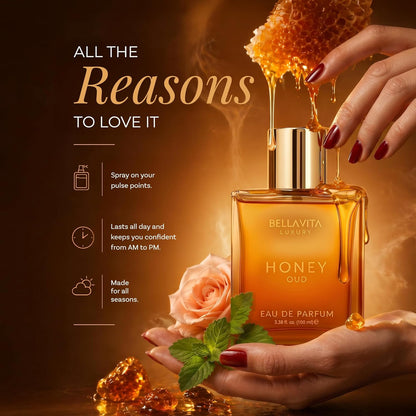 Long-Lasting Luxury Honey Oud Unisex Eau De Parfum