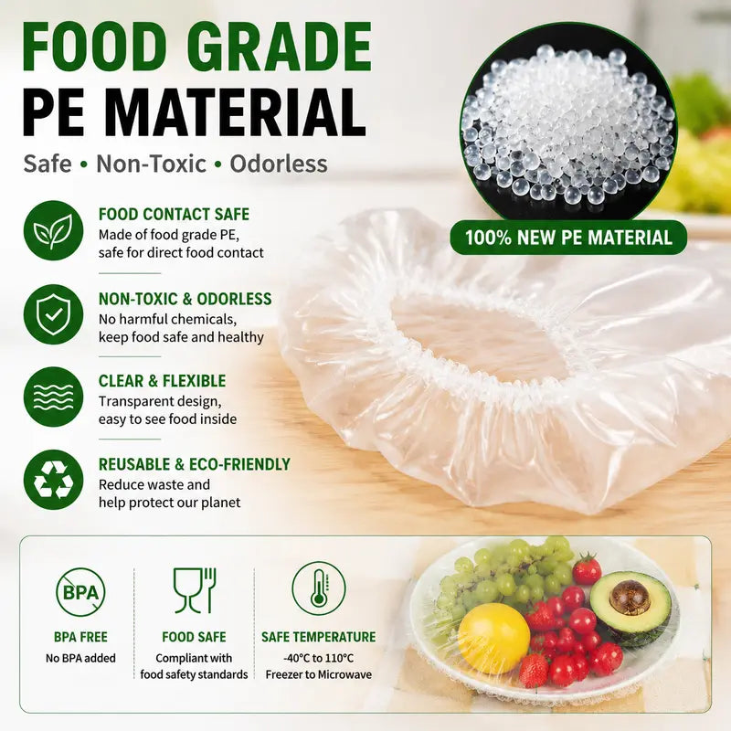 Ultra-Elastic Reusable Food Covers - Instant Freshness For Any Dish