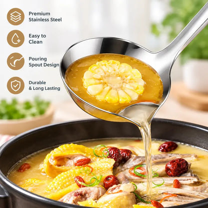 Instant Oil Separator Ladle: Clear Healthy Soup in Seconds