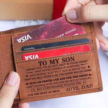 Carry Your Love Everywhere: Personalized Laser-Engraved Men's Wallet