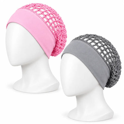 Wide-Band Crochet Mesh Hair Net for Sleeping & Silk Press Protection