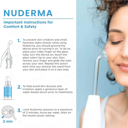 High Frequency Facial Wand - Professional Skin Therapy Device For Clearer, Smoother-Looking Skin