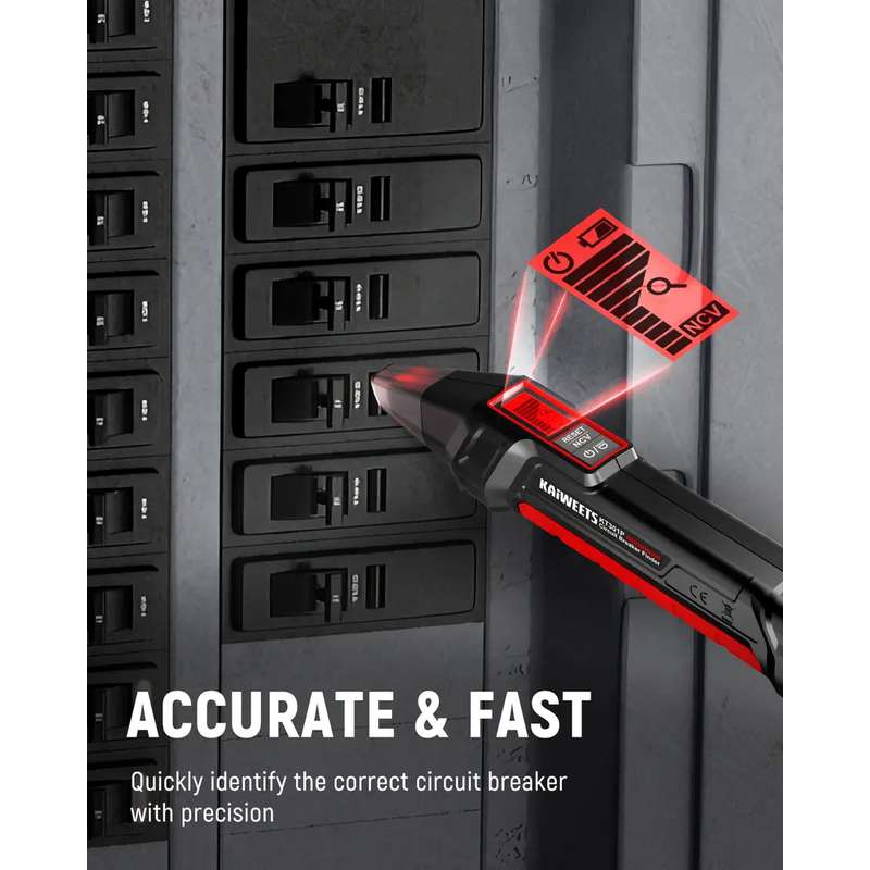 Digital Circuit Breaker Finder & GFCI Socket Tester with Backlit LCD