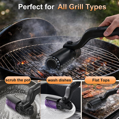 The Ultimate 2-in-1 Power Scrubber: Effortless Cleaning from Kitchen to BBQ