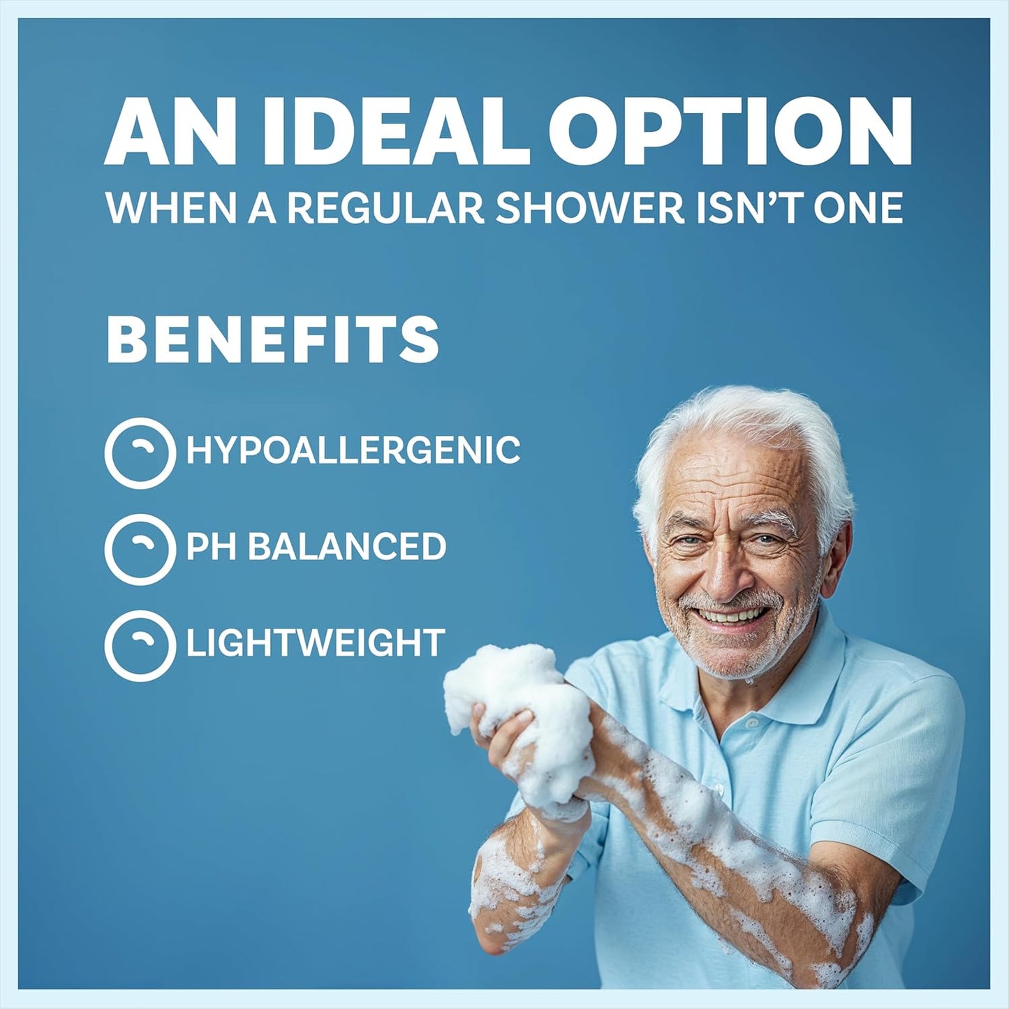 Instant Rinse-Free Bathing Sponges – Clean Anywhere in 1 Minute