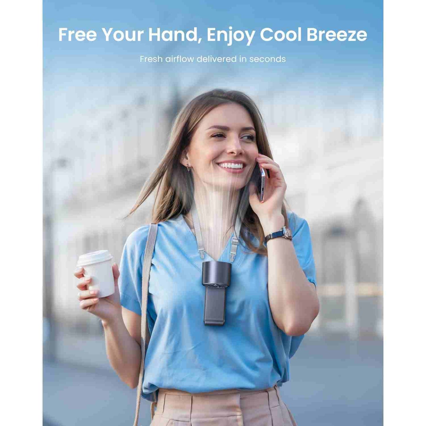Portable Turbo Cooling Fan - 199-Speed Adjustable Airflow For Instant Personal Cooling Anywhere