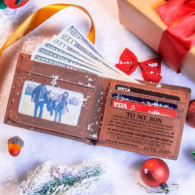 Carry Your Love Everywhere: Personalized Laser-Engraved Men's Wallet