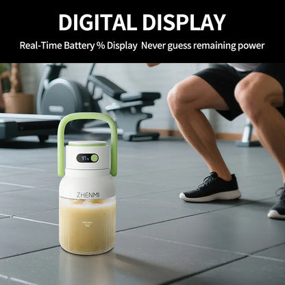 1000ml Portable Cordless Blender with 12-Blade Ice Crushing Power