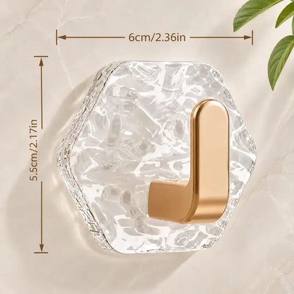 Heavy-Duty Crystal L-Hooks: Drill-Free Wall Organization