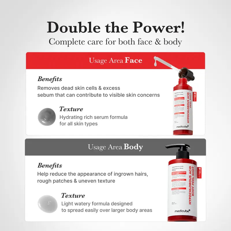 Hypochlorous Acid Rice Peel Serum For Clear Pores & Smooth Skin