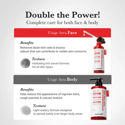 Hypochlorous Acid Rice Peel Serum For Clear Pores & Smooth Skin