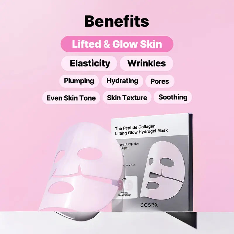 Multi-Peptide Collagen Eye Patch & Mask Set for Instant Face Lifting & Youthful Radiance