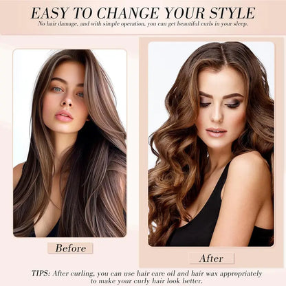 Effortless Heatless Curls & Satin Hair Protection Overnight