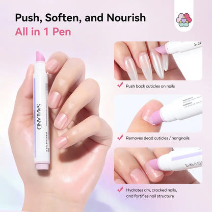 2-in-1 Precision Quartz Cuticle Remover & Nourishing Oil Pen