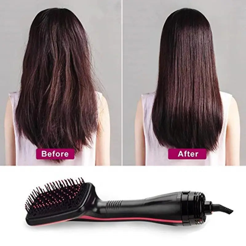 One-Step Hair Dryer Brush & Straightener Styler