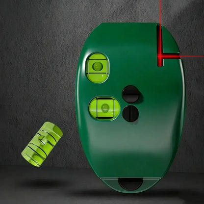 90° Right-Angle Mouse Laser Level with Dual Bubble Vials