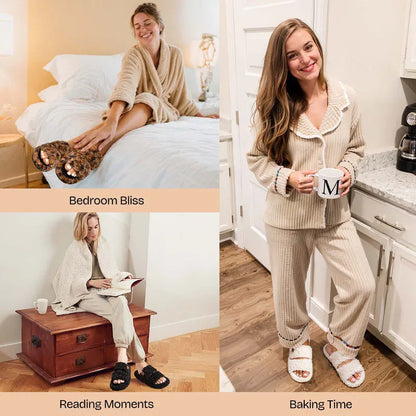 Ultra-Soft Memory Foam Open-Toe Slippers