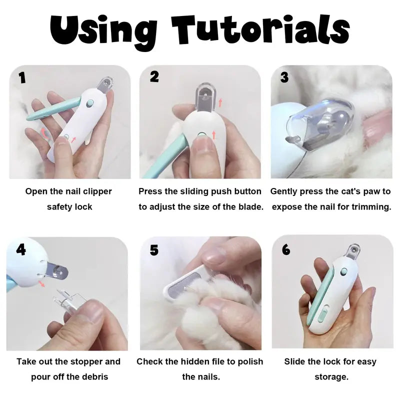 Safe, Stress-Free Pet Nail Trimming With Adjustable Precision Guard