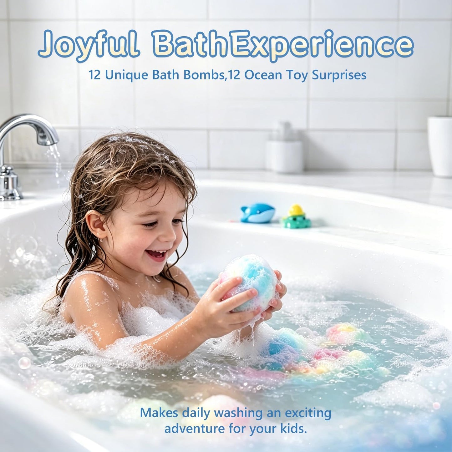 Magic Rainbow Bath Bombs with Surprise Toy Inside