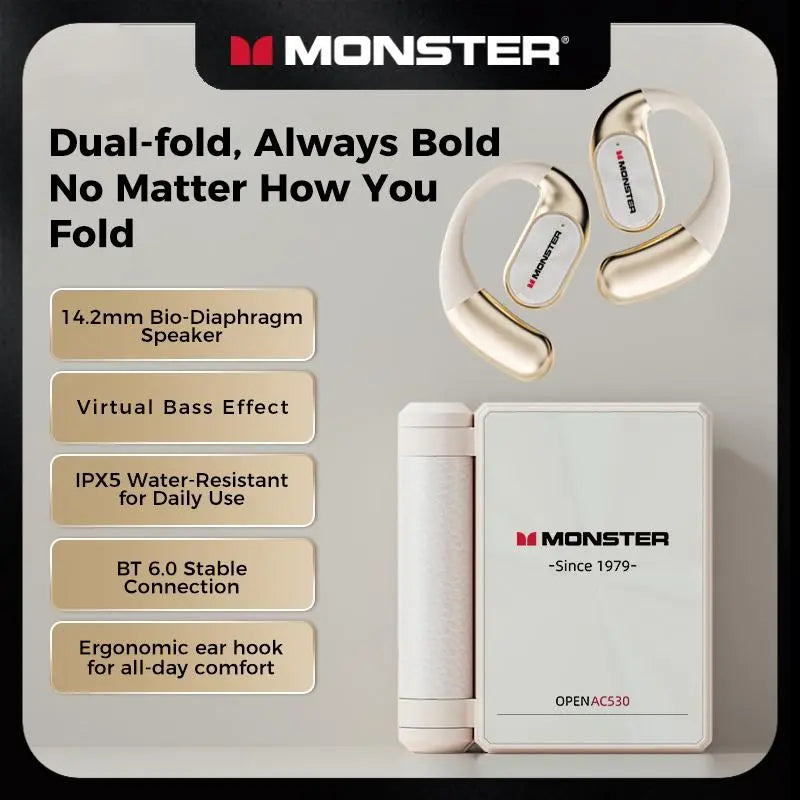 Ultra-Comfort Open-Ear Wireless Earbuds with Immersive HD Audio