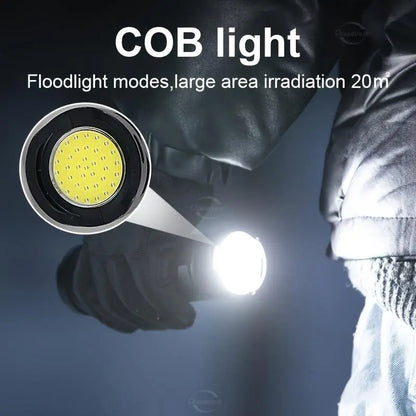 Ultra-Bright 1500M Rechargeable Flashlight with Emergency Power Bank