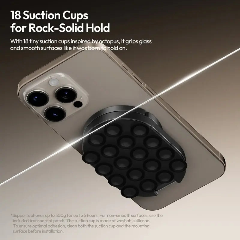 Ultra-Strong Vacuum Suction Magnetic Phone Mount for Everyday Hands-Free Viewing