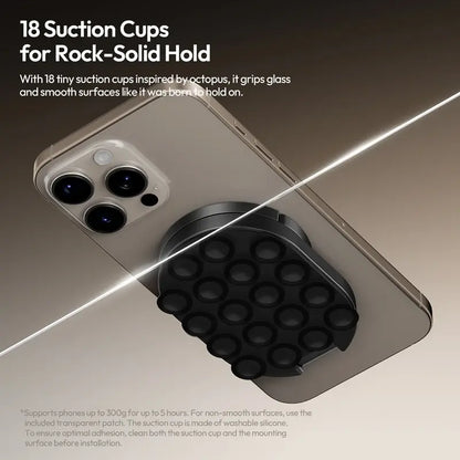Ultra-Strong Vacuum Suction Magnetic Phone Mount for Everyday Hands-Free Viewing