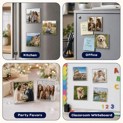 Turn Your Memories Into Crystal-Clear DIY Fridge Magnets Instantly
