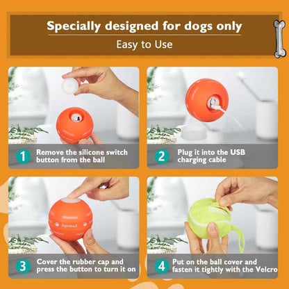 Smart Interactive Motion-Activated Rolling Dog Ball Toy