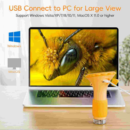 Instant Macro World: 1000X Handheld Digital Microscope With Built-in HD Screen