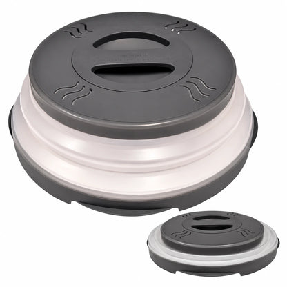 Magnetic Collapsible Microwave Splatter Cover with Built-In Steam Vents