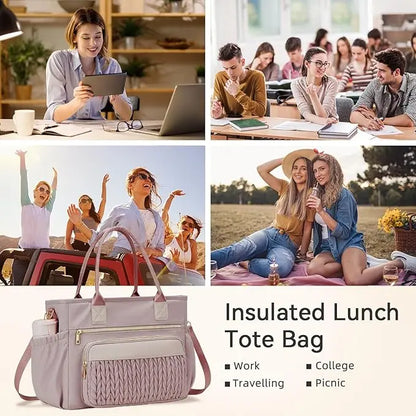 Large Capacity Leakproof Insulated Lunch Tote & Daily Work Bag