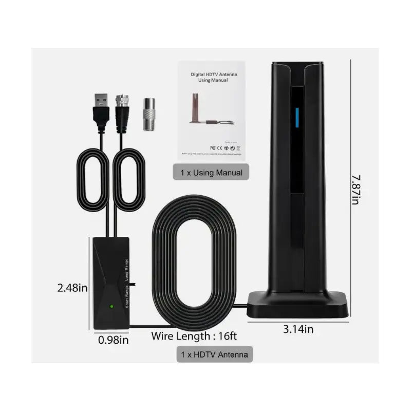 4K Ultra-HD Long Range Indoor Digital TV Antenna