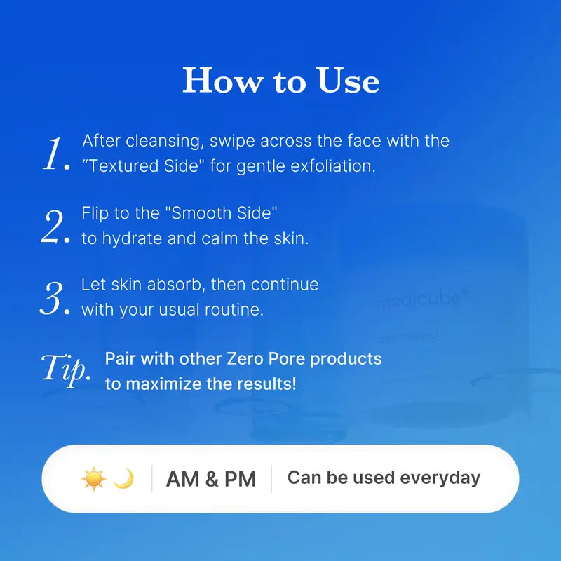 AHA/BHA Dual-Textured Pore Tightening & Exfoliating Facial Pads