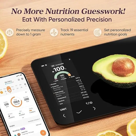Nutritional Kitchen Scale – Smart App Sync For Precision Macro Tracking