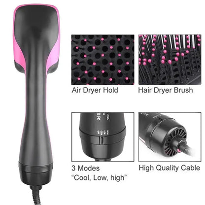 One-Step Hair Dryer Brush & Straightener Styler