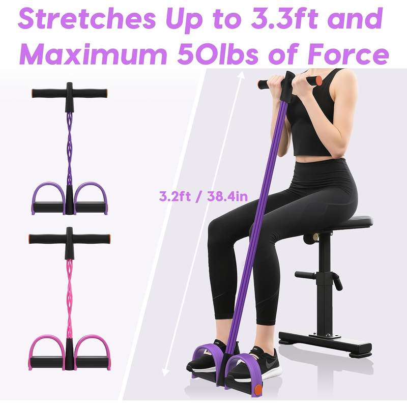 Multifunctional Pedal Resistance Band for Home Body Sculpting