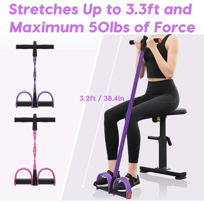 Multifunctional Pedal Resistance Band for Home Body Sculpting