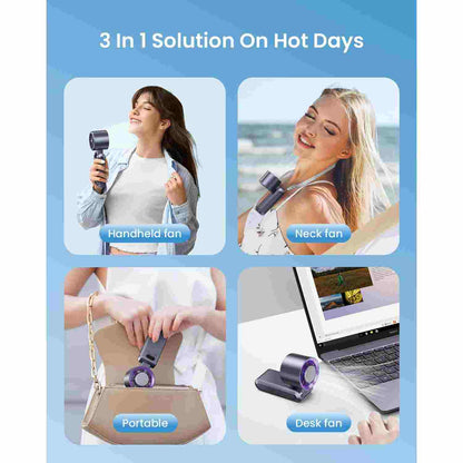 Portable Turbo Cooling Fan - 199-Speed Adjustable Airflow For Instant Personal Cooling Anywhere