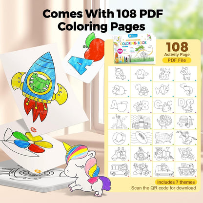 Jumbo Washable Silky Crayons for Mess-Free Toddler Coloring