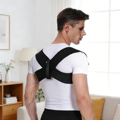 One-Piece Ergonomic Posture Corrector Brace for Back and Shoulder Alignment