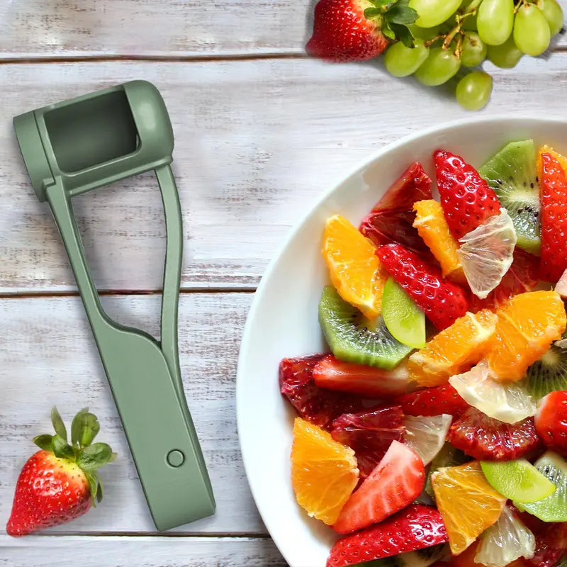 1-Press Safety Grape & Tomato Quarter Slicer for Toddlers