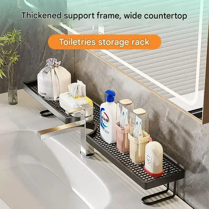 No-Drill Over-the-Faucet Storage Shelf for Instant Countertop Organization