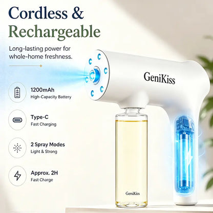 Wireless Blue Light Nano Sanitizer Spray Gun