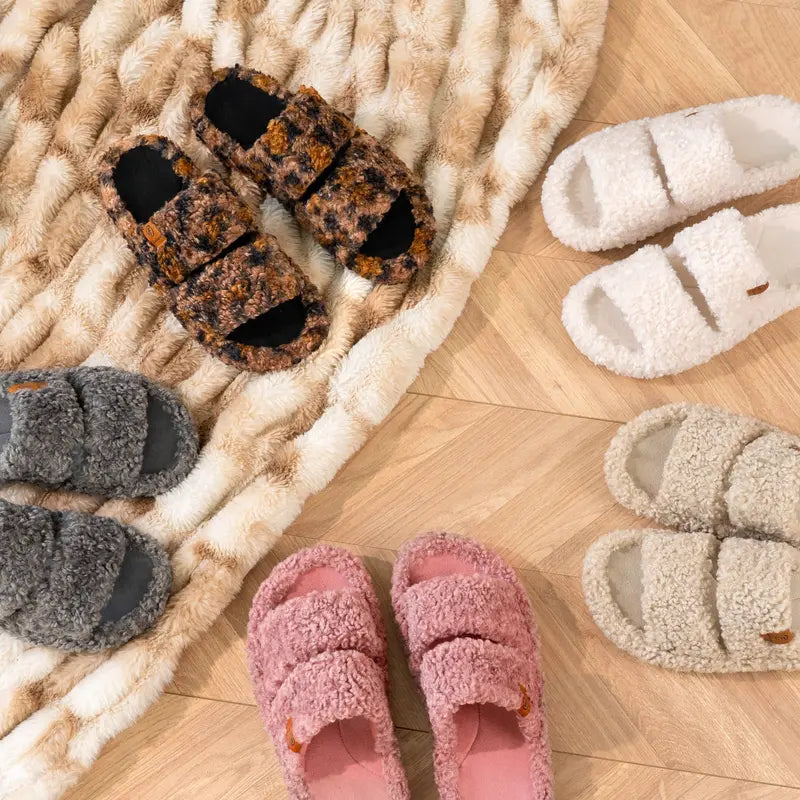 Ultra-Soft Memory Foam Open-Toe Slippers