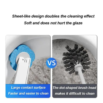 Disposable Toilet Wand System with Pre-Loaded Cleaner Head