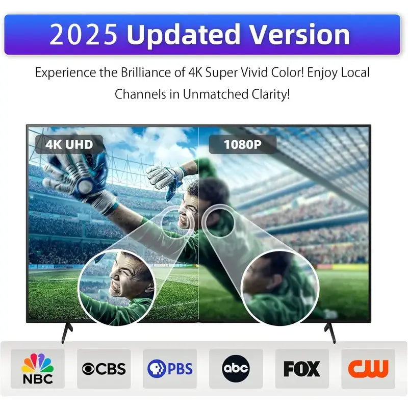 4K Ultra-HD Long Range Indoor Digital TV Antenna