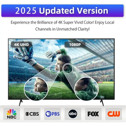 4K Ultra-HD Long Range Indoor Digital TV Antenna